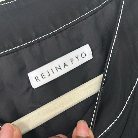 REJINA PYO Reese Shell Dress In Black Dress S - Picture 8 of 13